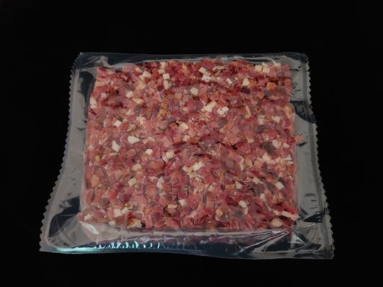 Schinkenwürfel roh (6 mm)  500g. Atmospack