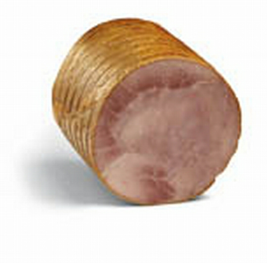 Hinterkochschinken mit Fettrand ger. 1/2Stck.