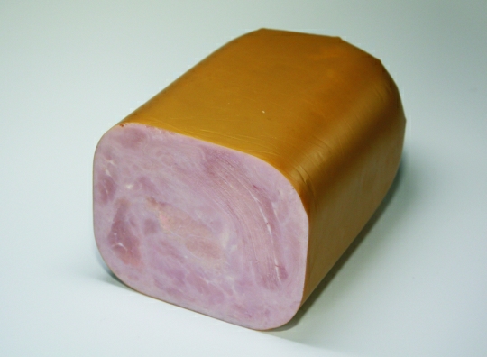 Toastschinken aus dem Hinterschinken, zusammengefügt, vierkant, 1/2 Stück, ca. 1,85kg