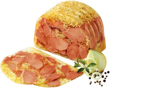 Truthahn-Zwiebelfleisch in Aspik, 1/2rd. ca. 1,7kg
