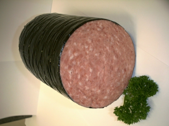 Mettwurst gekocht, 105er Kaliber, 500g. geschnitten