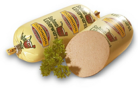 Sostmann Sahneleberwurst, Kd., 2*150g.