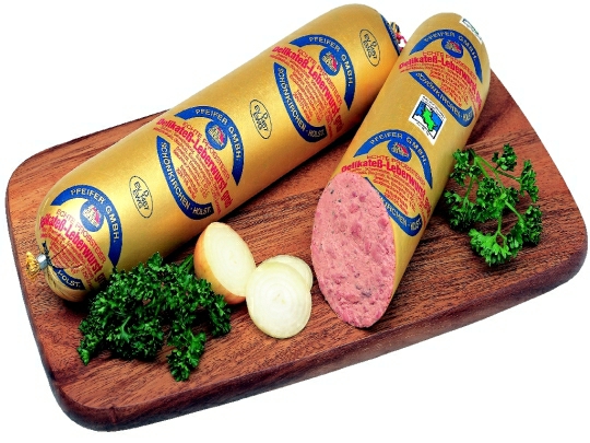 Delik. Leberwurst grob, ca. 840g.