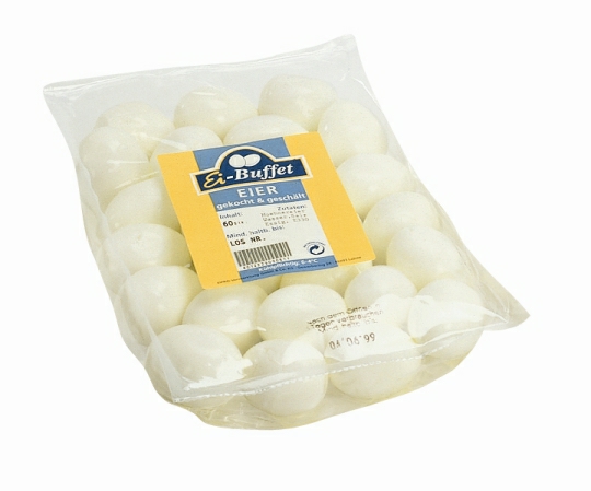 Eier gekocht geschält Kl. M BH,Lakeeimer à 60 Stck.