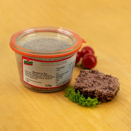 Landleberwurst 250g.-Glas
