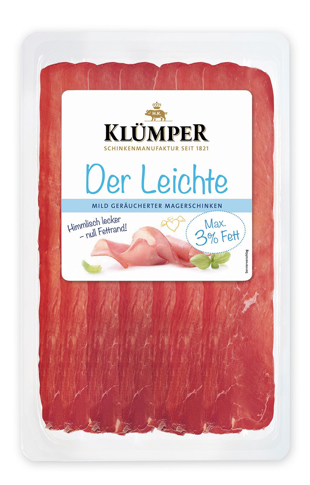 Rohschinken 'Der Leichte' max. 3% Fett, 80g. SB