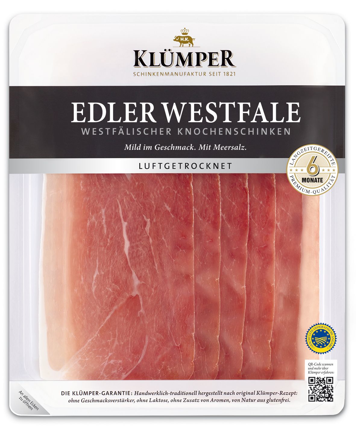 Westf. Knochenschinken g.g.A., luftgetrocknet 70g. SB