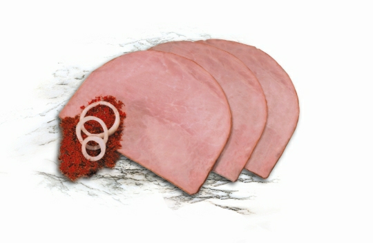 Burgunder-Schinken ger. 500g. Schale geschnitten