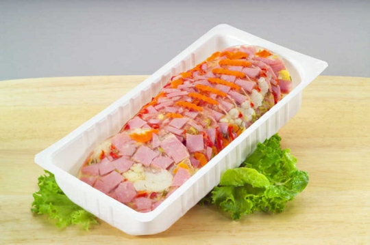 Schinken in Aspik 250g. Schale geschnitten