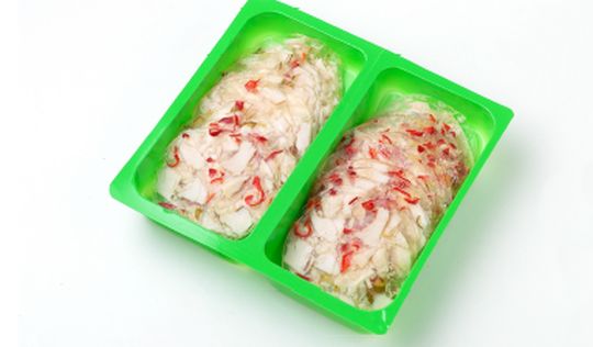 Hähnchenbrust in Aspik, 250g. Schale geschnitten