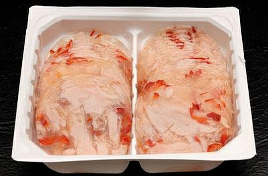Hähnchenbrust in Aspik, 500g. Schale geschnitten