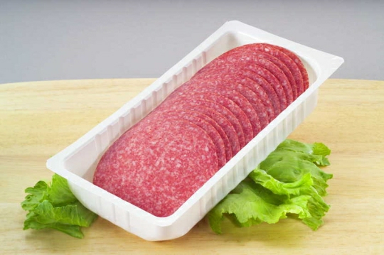 Truthahn-Salami, 90er Kaliber, 500g. geschnitten