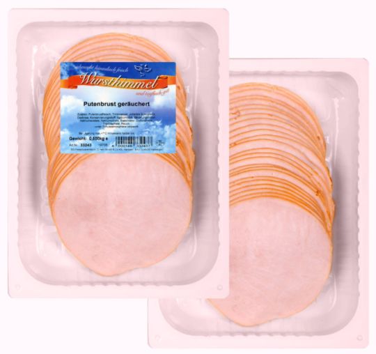 Putenbrust ger., 500g. geschnitten