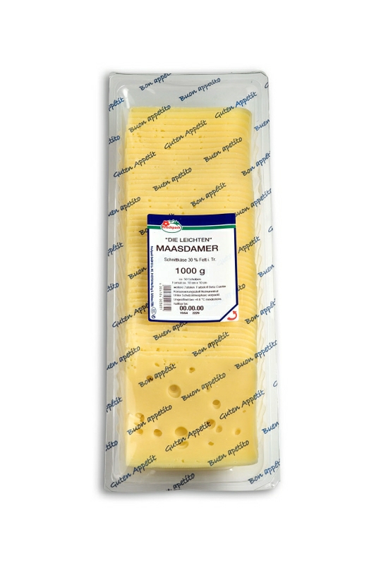 Maasdamer in Scheiben fettreduziert 30%, 50*20g.