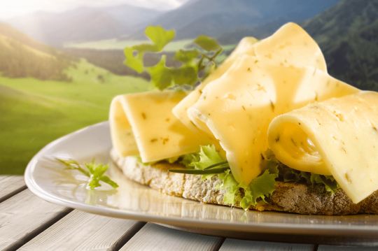 Käse mit Kräutern in Scheiben 55%, 25*20g.