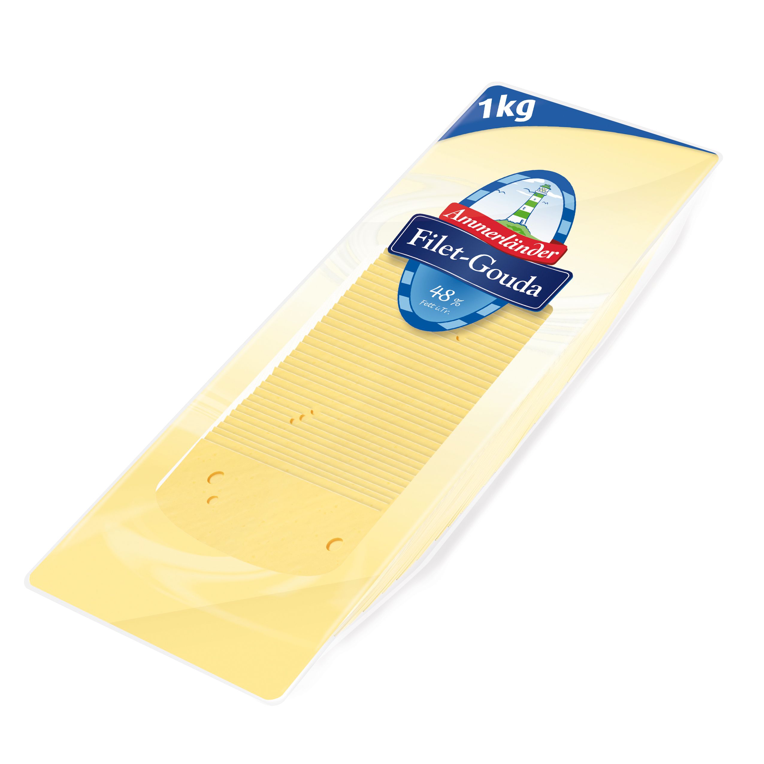 Gouda in Scheiben 48% 50*20g. geschindelt 1000g.