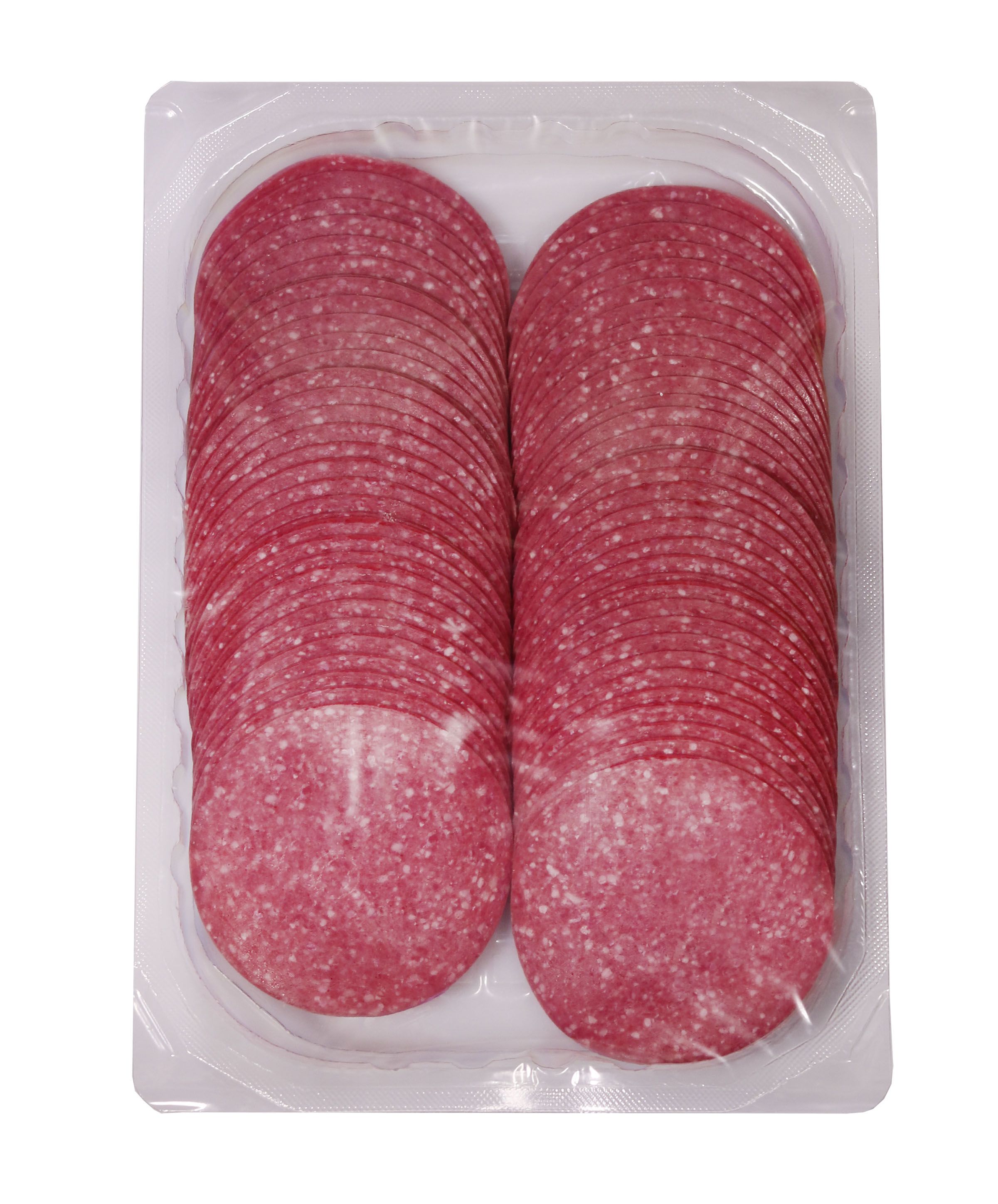Salami 'Halal' aus Geflügel- und Rindfleisch  Kal.80 500g.geschnitten
